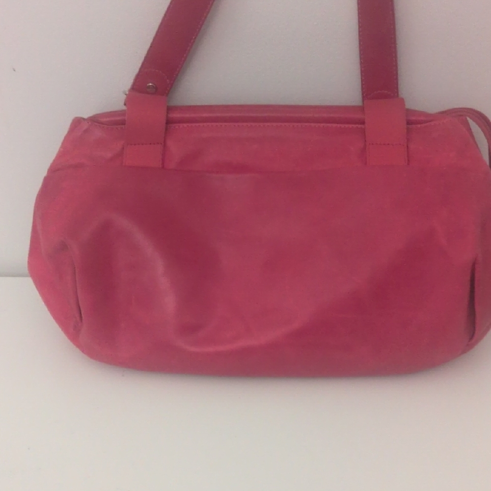Vintage Italian Designer Mandarina Duck Red Leather Purse - Picture 8 of 11